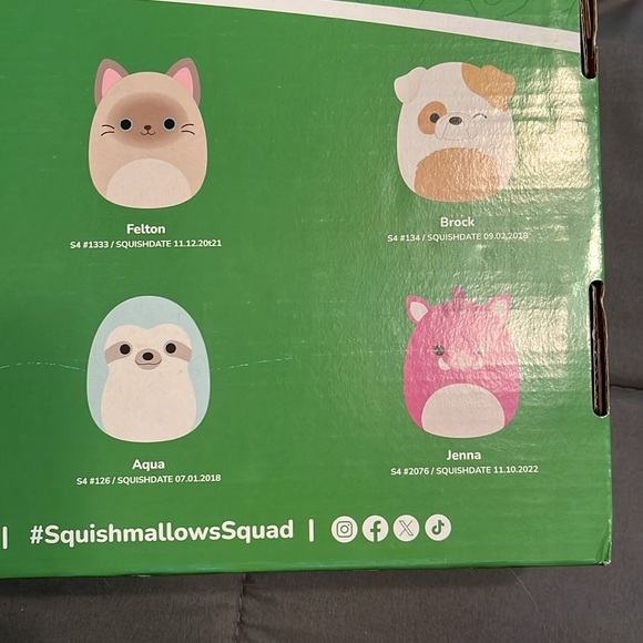 Originals squashmallows 4 in tall each plushies nib
8 in box - Picture 3 of 5